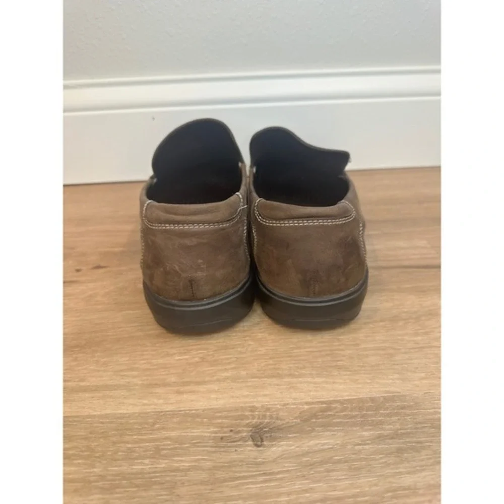 Cole Haan Leather Loafer Men 11.5‎ Brown Nike Air Slip On Shoes Business Classic